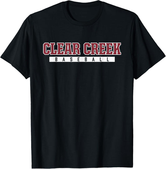 Clear Creek High School Baseball T-Shirt - T-Shirt | Black
