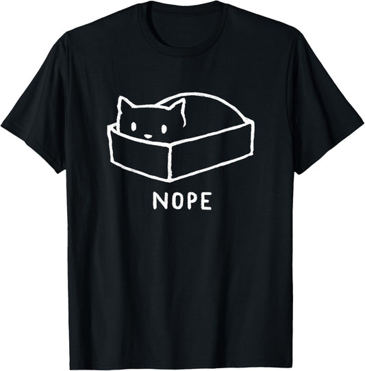 Threadless Fox Shiver Nope Graphic T-Shirt - T-Shirt | Black
