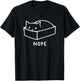Threadless Fox Shiver Nope Graphic T-Shirt - T-Shirt | Black