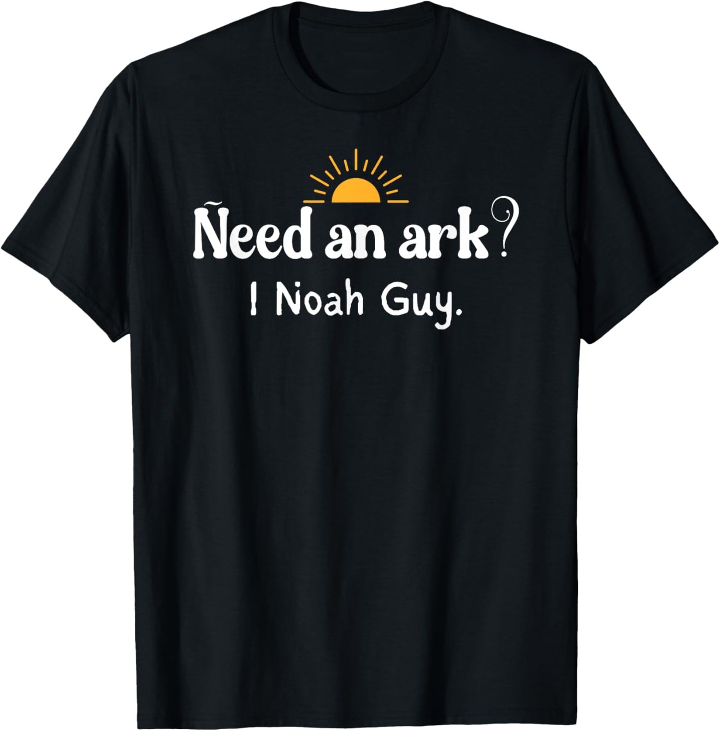 Need an Ark I Noah Guy Vintage Funny Christian T-Shirt - T-Shirt | Black
