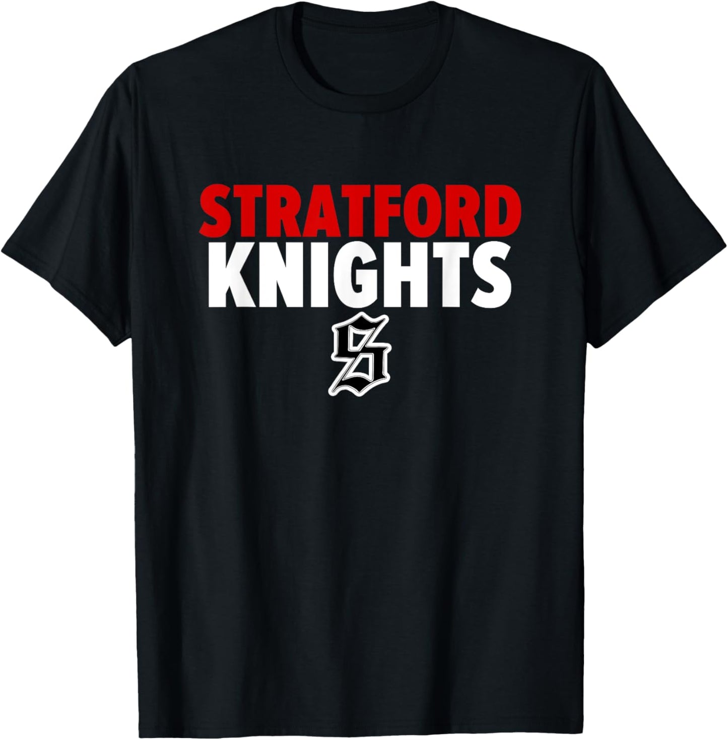 Stratford Knights Logo Bold HS T-Shirt - T-Shirt | Black