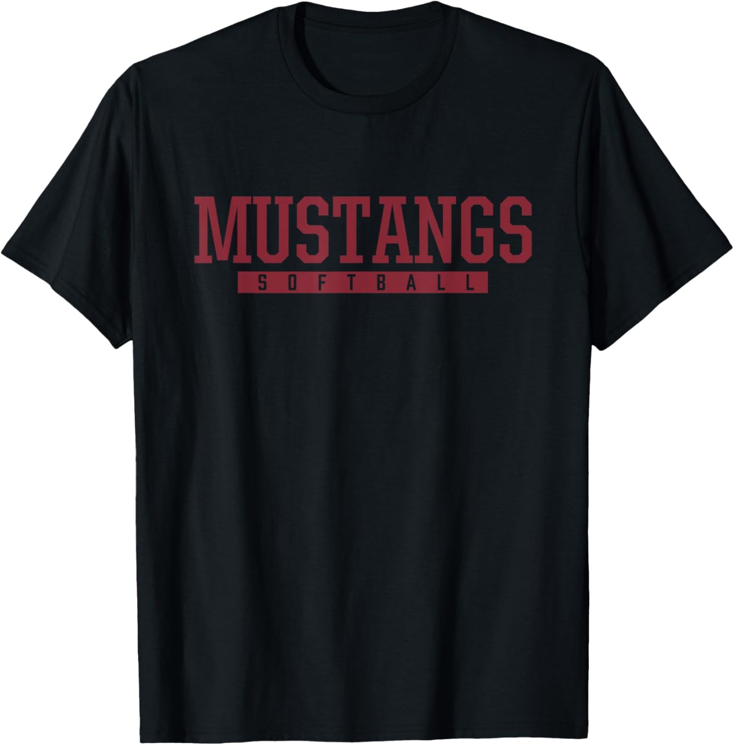 Herriman Mustangs Softball HS T-Shirt - T-Shirt | Black