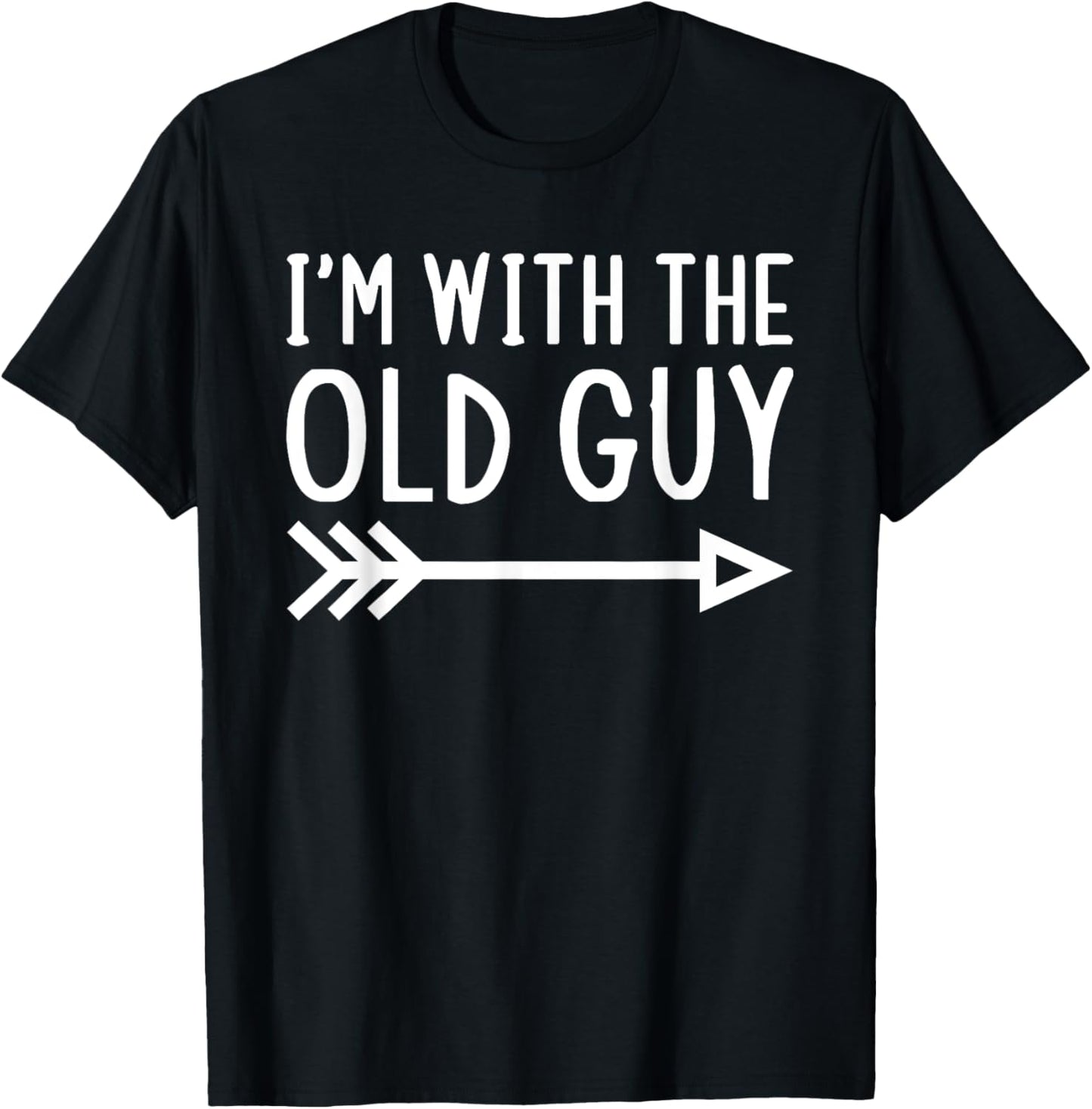I'm With The Old Guy Funny Matching Halloween Couple Costume T-Shirt - T-Shirt | Black