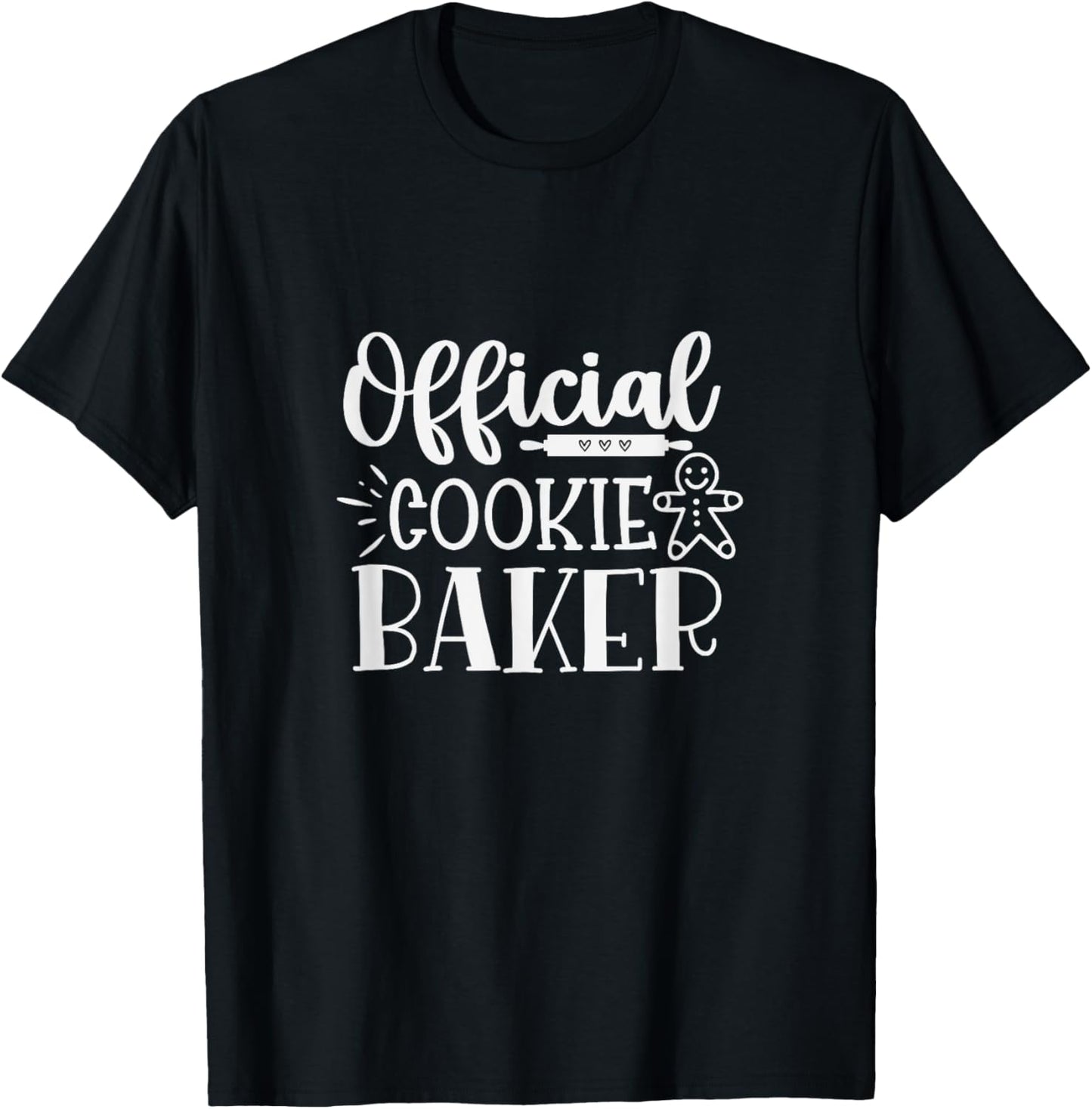 Christmas Cookie Baker Xmas Official Cookie Baking T-Shirt - T-Shirt | Black