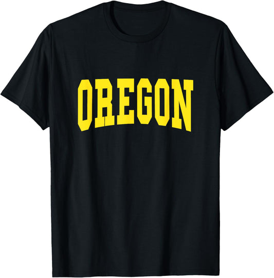 OREGON - Throwback Design - Classic T-Shirt - T-Shirt | Black