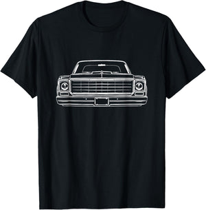 73-87 Squarebody Grill Silhouette Round Eye Squarebody Truck T-Shirt - T-Shirt | Black