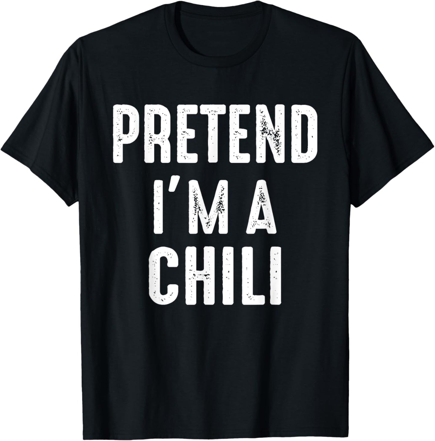 Pretend I'm A Chili Family Matching Halloween Costume T-Shirt - T-Shirt | Black