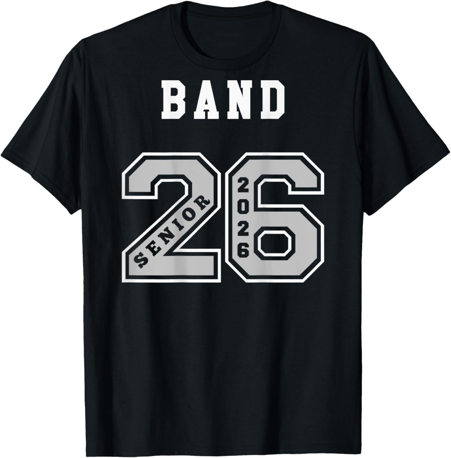 Band Senior 2026 - (on Back) Band Senior Night 2026 T-Shirt - T-Shirt | Black