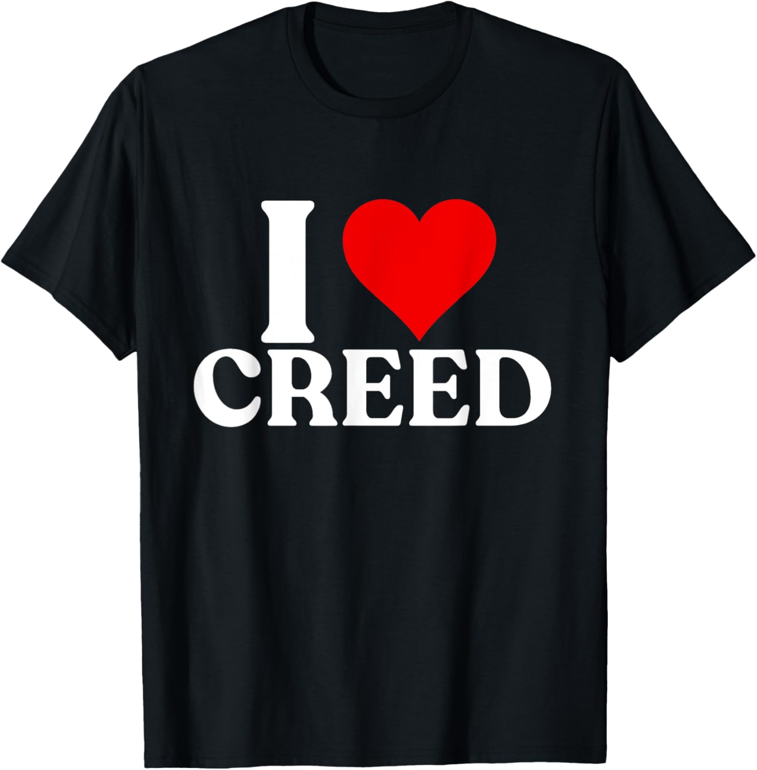 I Heart CREED First Name Personalized I Love CREED Vintage T-Shirt - T-Shirt | Black