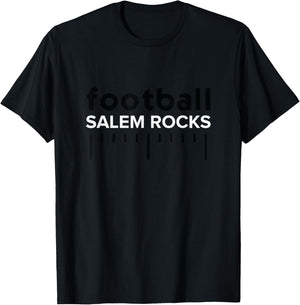 Salem Rocks Football Lines HS T-Shirt - T-Shirt | Black