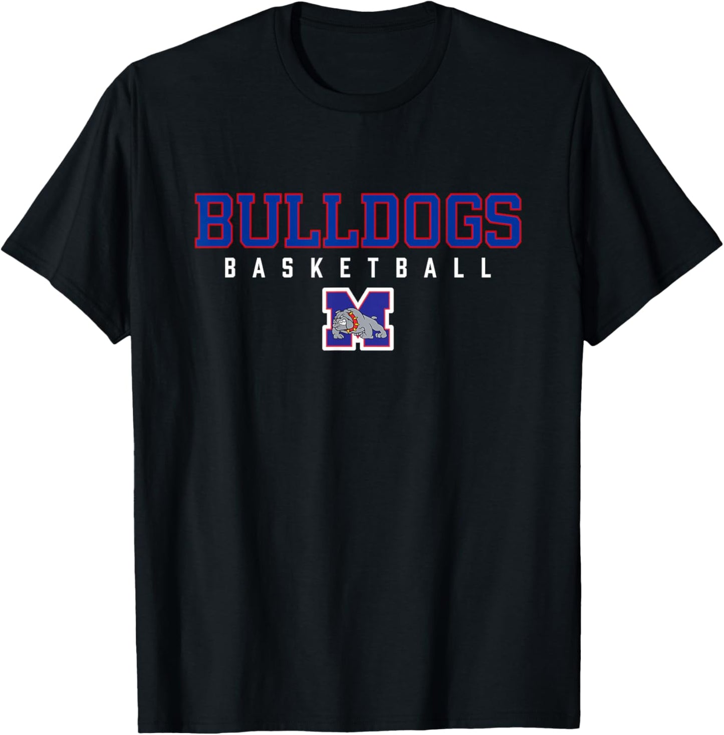 Mason Bulldogs Logo Basketball HS T-Shirt - T-Shirt | Black