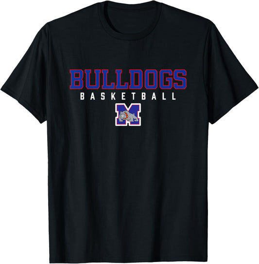 Mason Bulldogs Logo Basketball HS T-Shirt - T-Shirt | Black