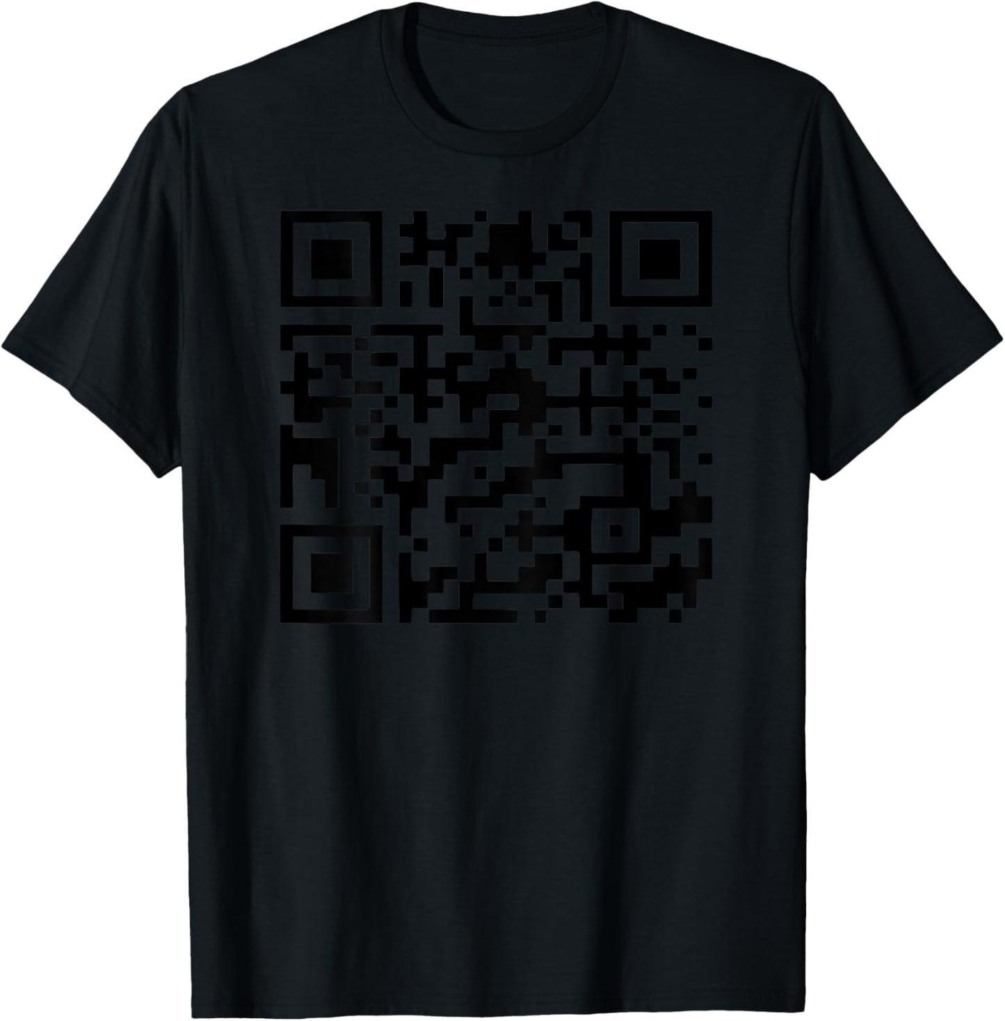 Funny QR President Trump Dance Code (on back) T-Shirt - T-Shirt | Black