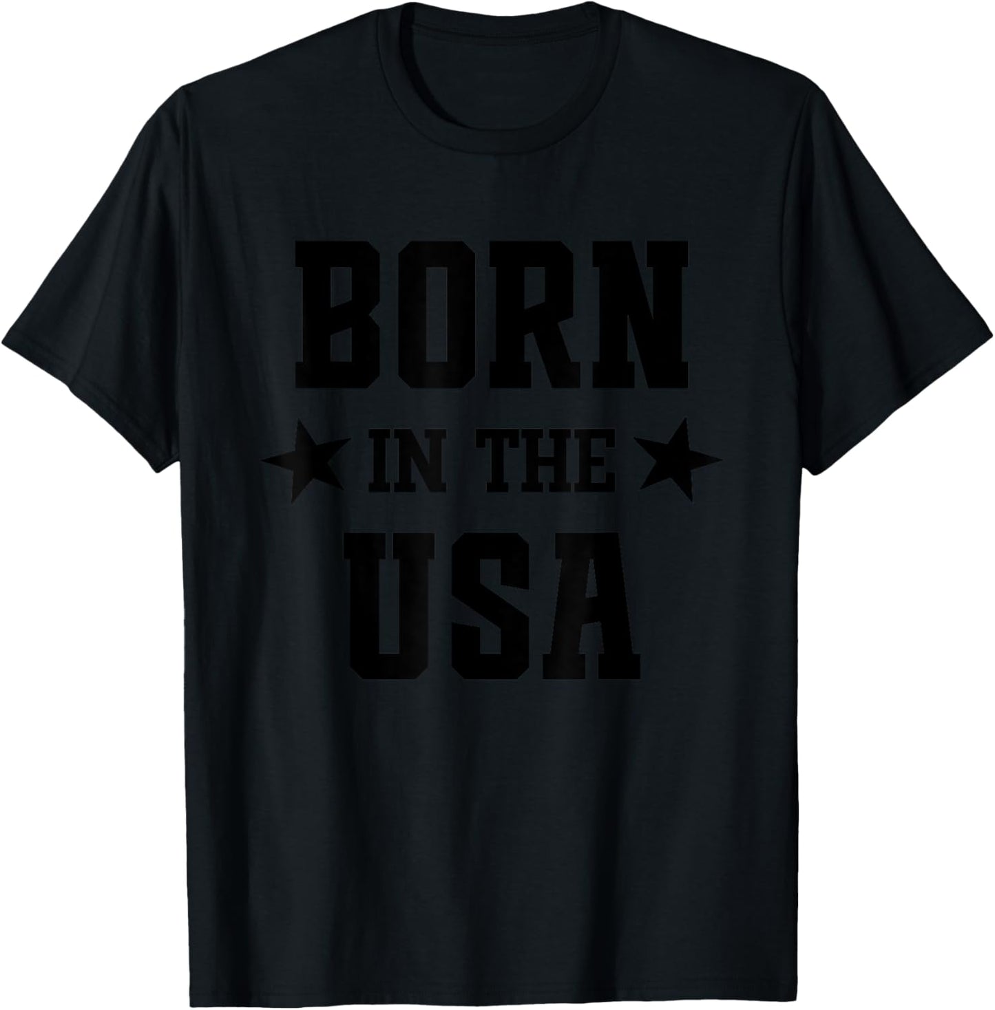 Born in the USA T-Shirt - T-Shirt | Black