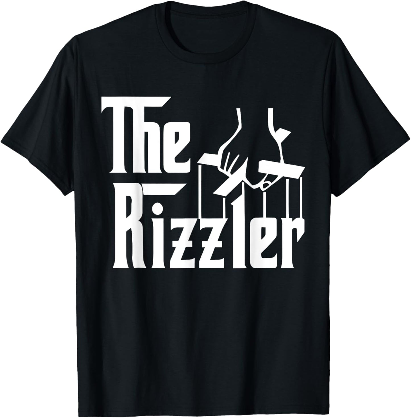 The Funny Rizzler Big Justice Apparel Men Women -Adults , Black, Small, Short Sleeve, Modern, Graphic T-Shirt - T-Shirt | Black