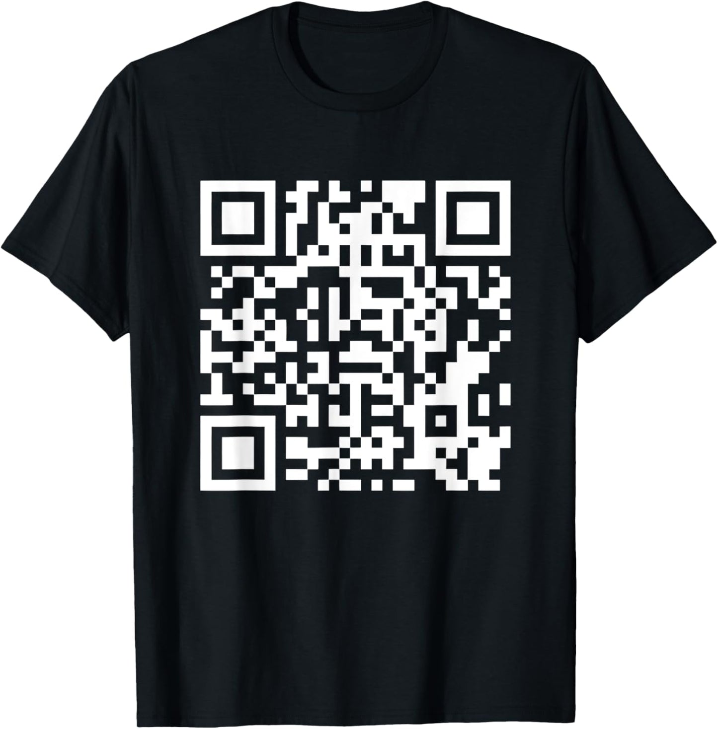 Funny QR President Trump Dance Code T-Shirt - T-Shirt | Black