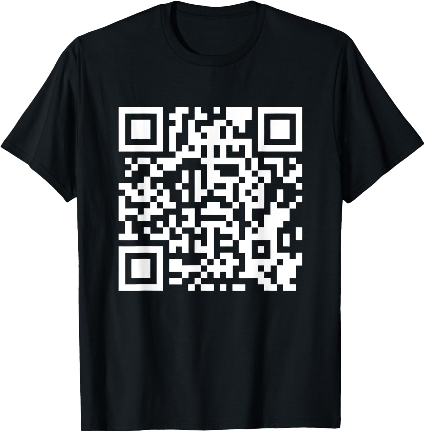 Funny QR President Trump Dance Code T-Shirt - T-Shirt | Black