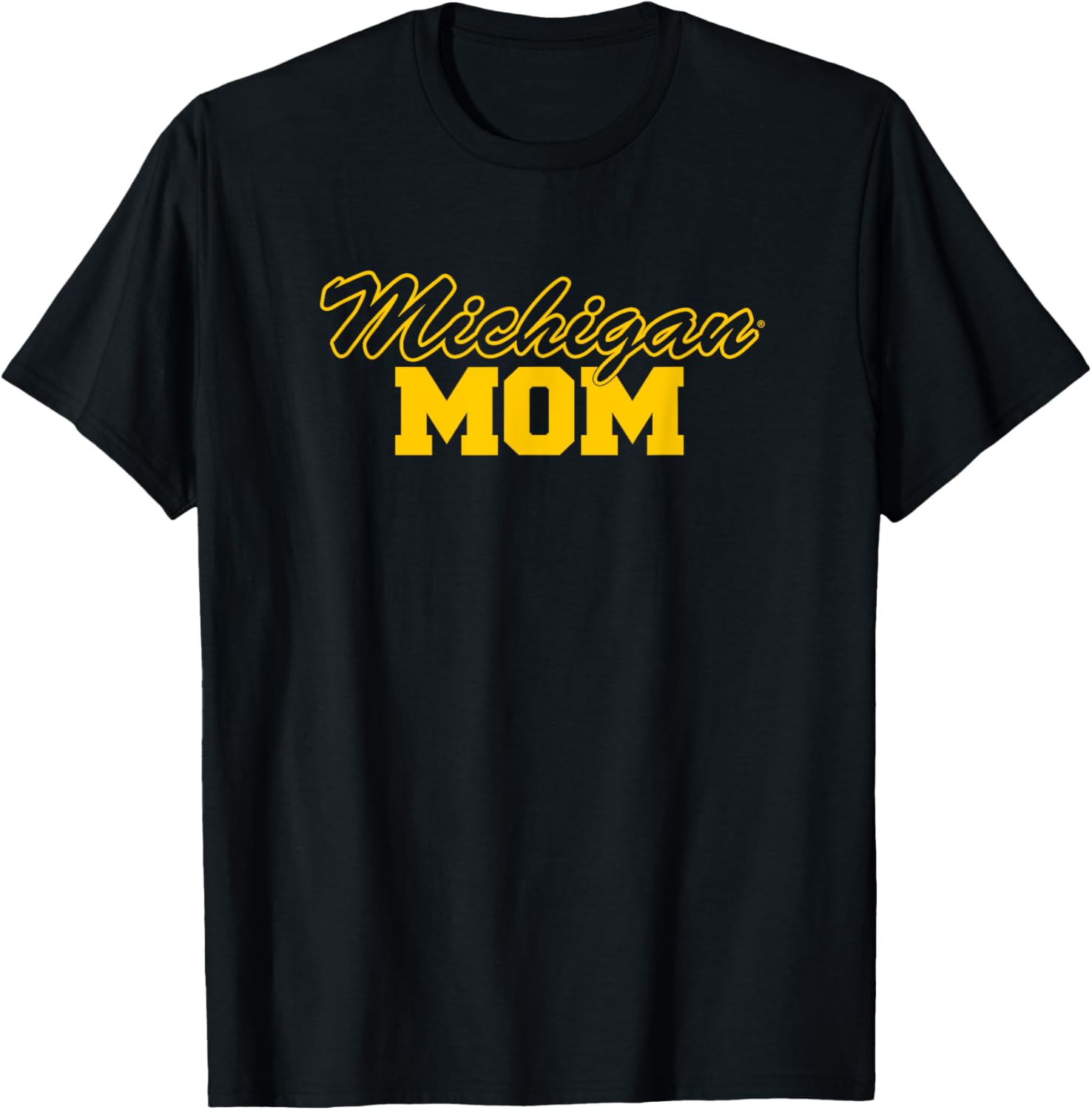 University of Michigan Wolverines Mom T-Shirt - T-Shirt | Black