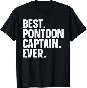 Pontoon Boat Captain Art Women Lake Pontooning Lover T-Shirt - T-Shirt | Black