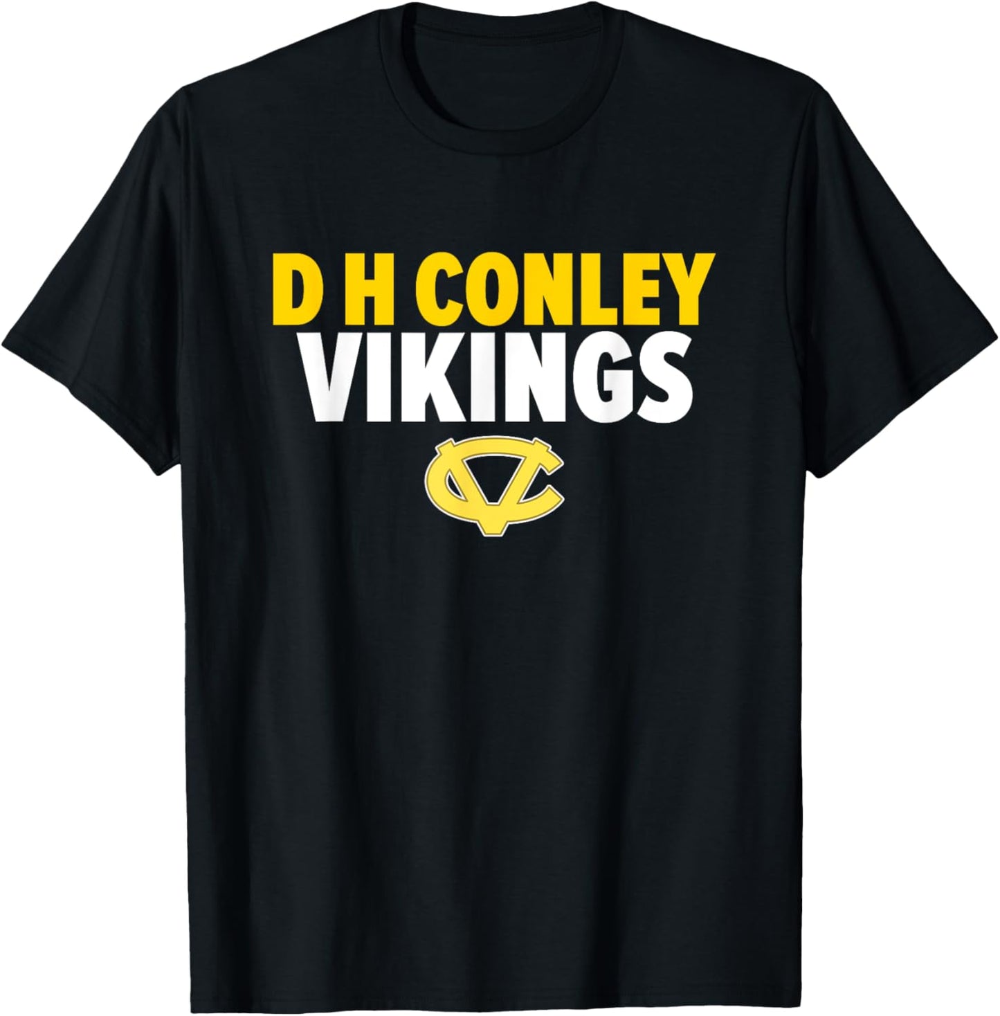 D H Conley Vikings Logo Bold HS T-Shirt - T-Shirt | Black