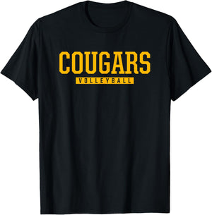Cibola Cougars Volleyball HS T-Shirt - T-Shirt | Black