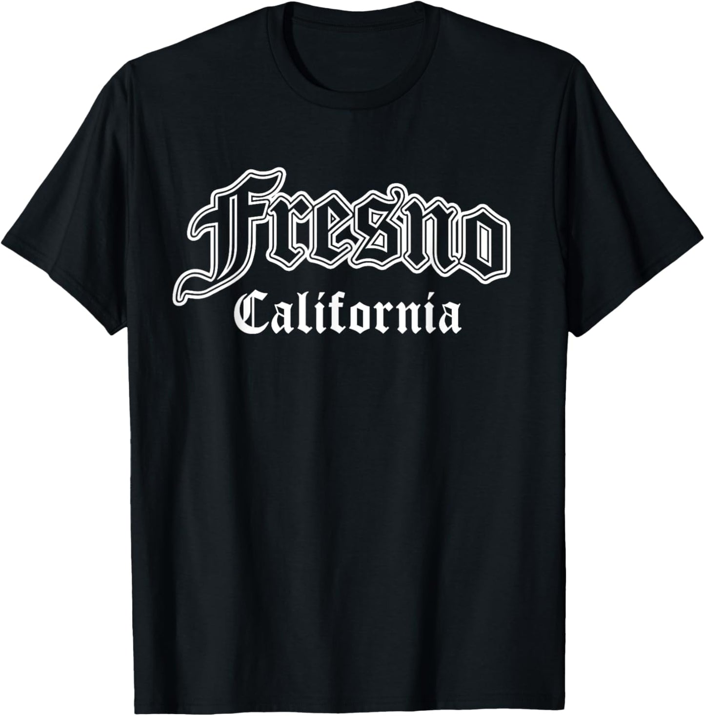 Fresno California Souvenir T-Shirt - T-Shirt | Black