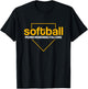 Pedro Menendez Falcons Softball Home Plate T-Shirt - T-Shirt | Black