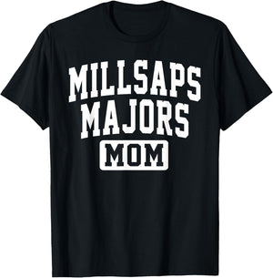 Millsaps College Majors Mom Mother Arch Vintage Family Women T-Shirt - T-Shirt | Black