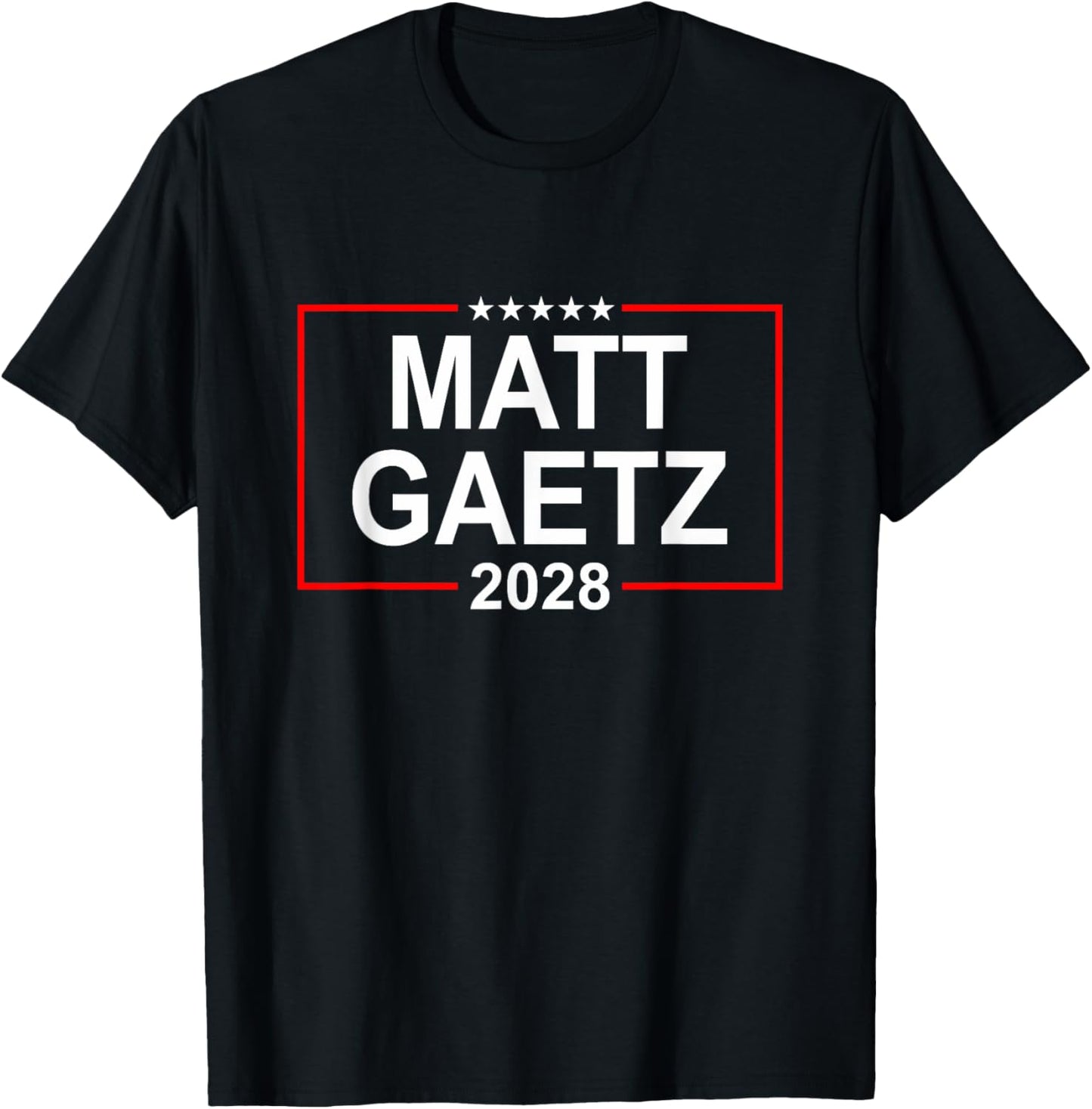 Matt Gaetz 2028 Presidential Election USA Flag Republican T-Shirt - T-Shirt | Black