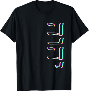 Retro Vibe Paleo Hebrew Alphabet Tetragrammaton Yahweh Yhwh T-Shirt - T-Shirt | Black