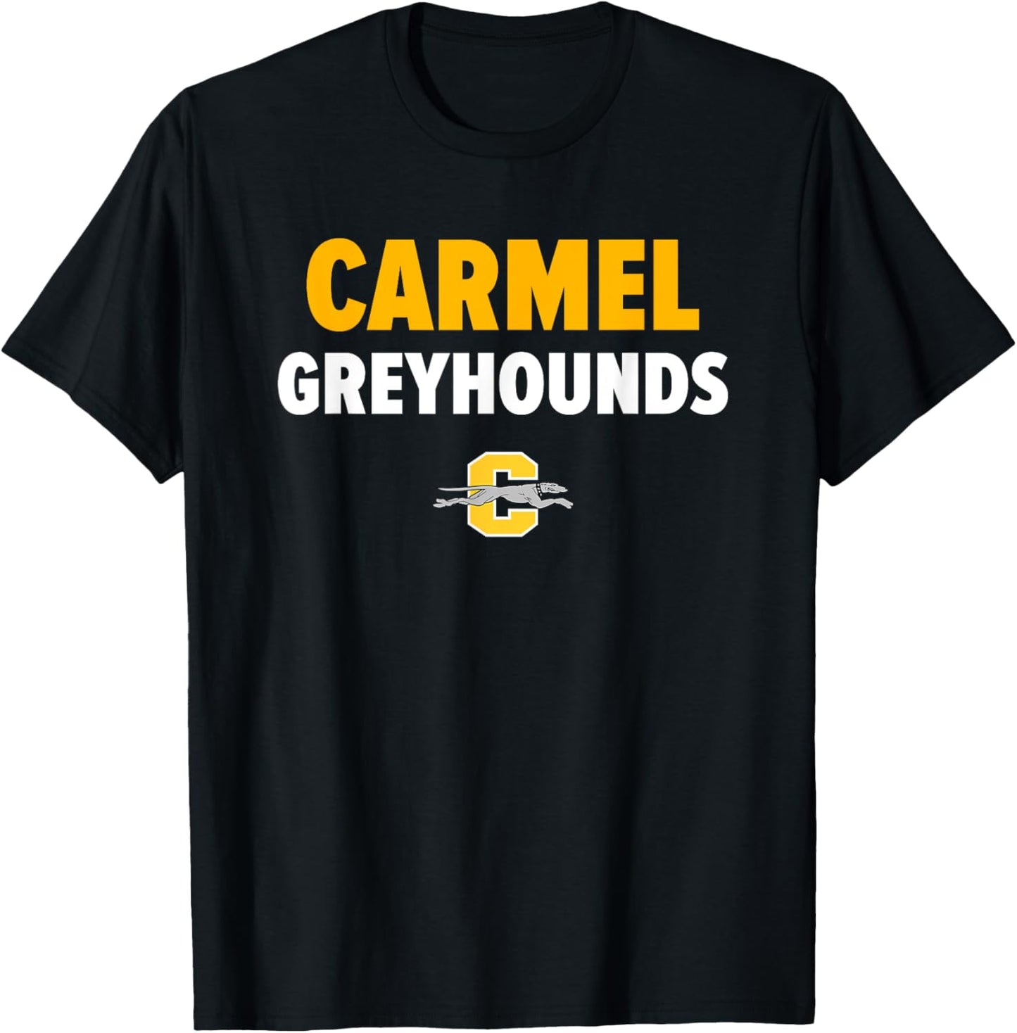Carmel Greyhounds Logo Bold HS T-Shirt - T-Shirt | Black