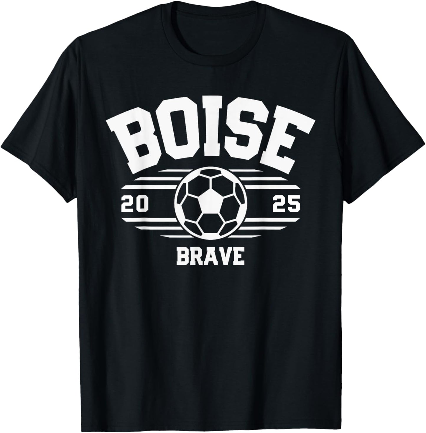 Boise Brave Soccer Ball 2025 T-Shirt - T-Shirt | Black