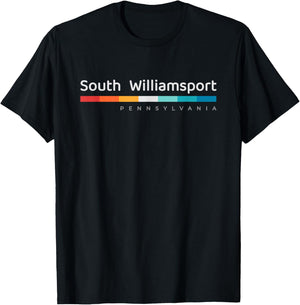 South Williamsport PA Pennsylvania Retro Design T-Shirt - T-Shirt | Black