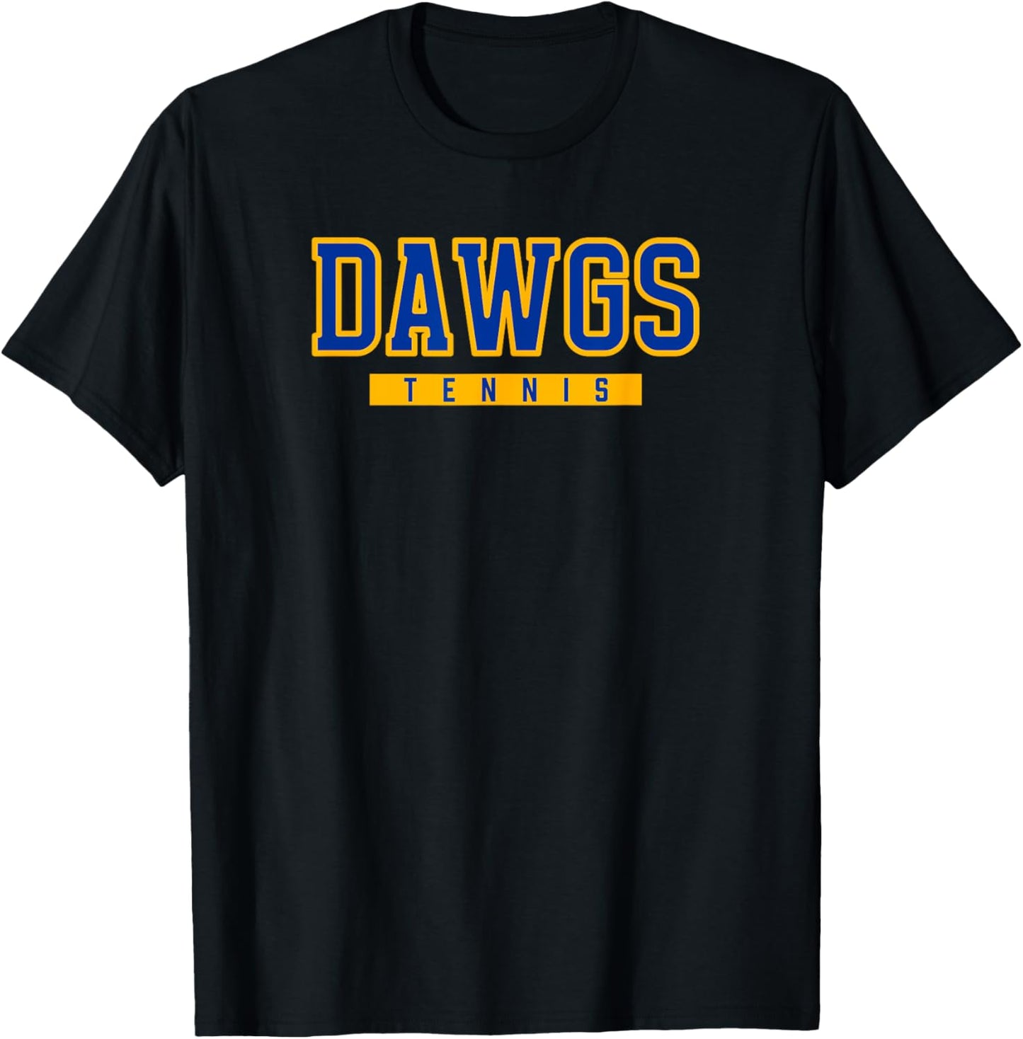 Copperas Cove Dawgs Tennis T-Shirt - T-Shirt | Black