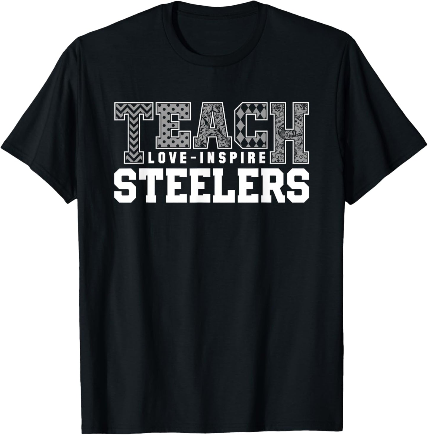 Steelers Fontana Teach Love Inspire Slogan HS T-Shirt - T-Shirt | Black