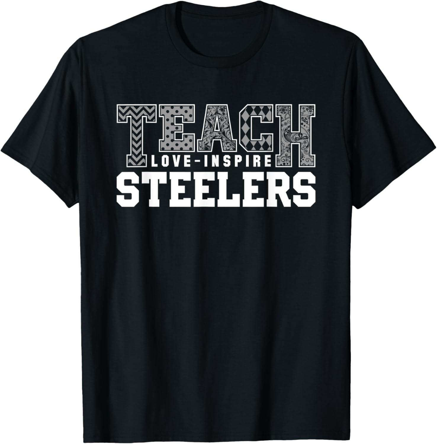 Steelers Fontana Teach Love Inspire Slogan HS T-Shirt - T-Shirt | Black