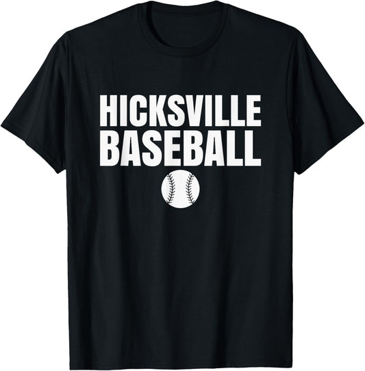 Hicksville High School Baseball T-Shirt - T-Shirt | Black