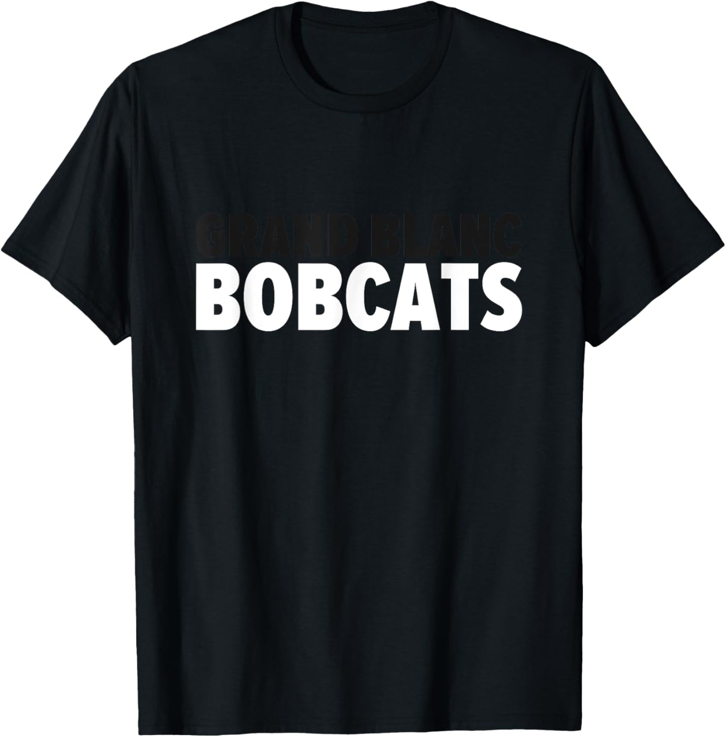 Grand Blanc Bobcats Bold T-Shirt - T-Shirt | Black