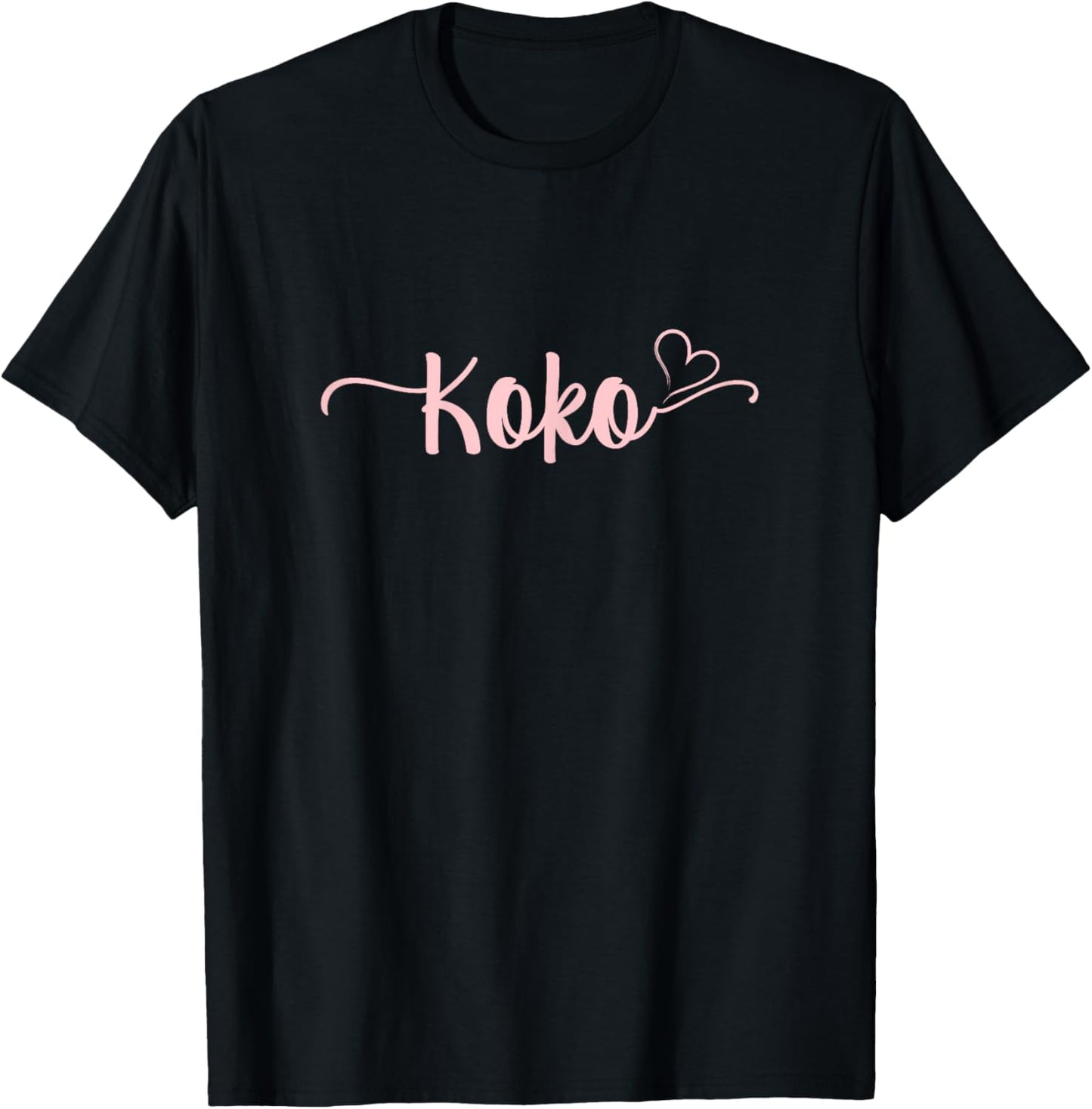 Koko Heart Xmas Grandma Women Mother's Day Christmas T-Shirt - T-Shirt | Black