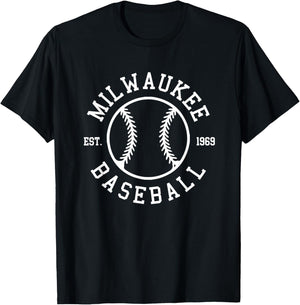 Milwaukee Baseball Seventh Inning Stretch Gameday Fan Gear T-Shirt - T-Shirt | Black