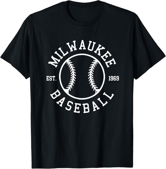 Milwaukee Baseball Seventh Inning Stretch Gameday Fan Gear T-Shirt - T-Shirt | Black