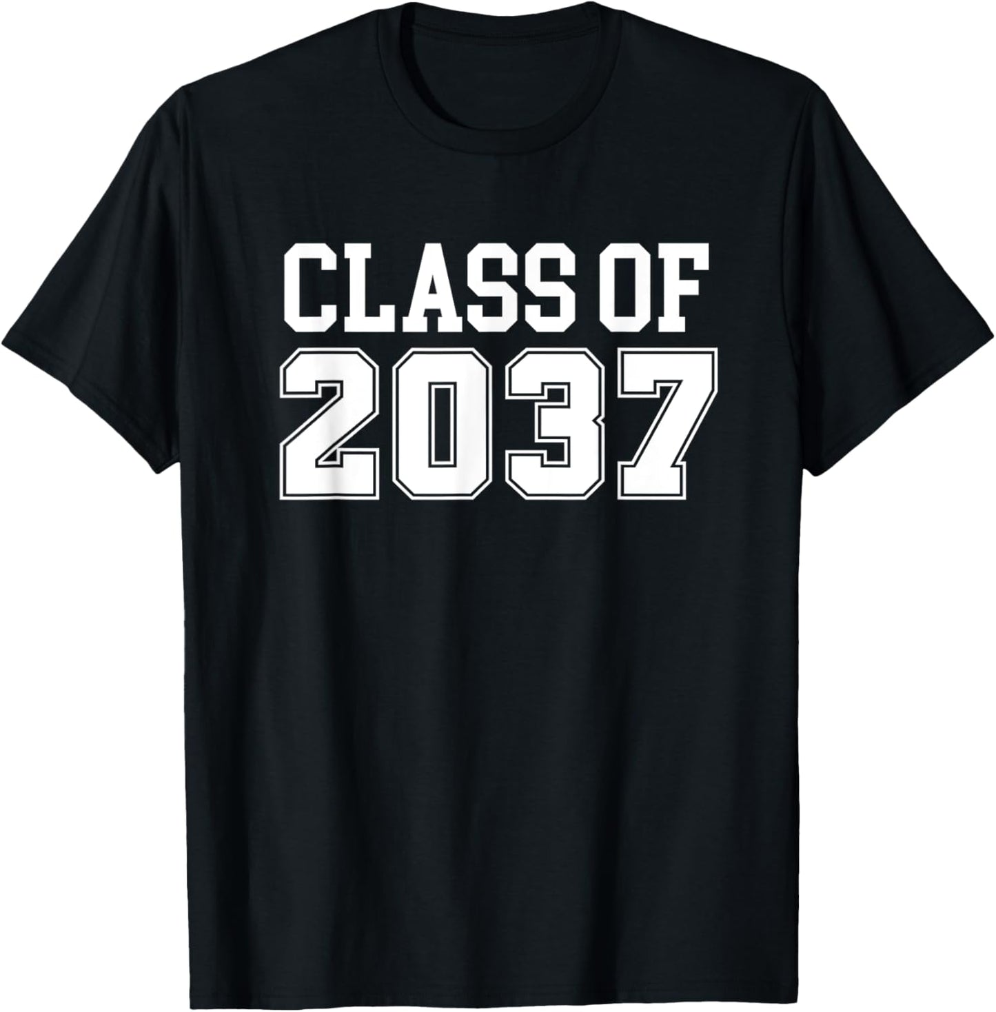 Grow with Me Class of 2037 Kindergarten to Graduation T-Shirt - T-Shirt | Black