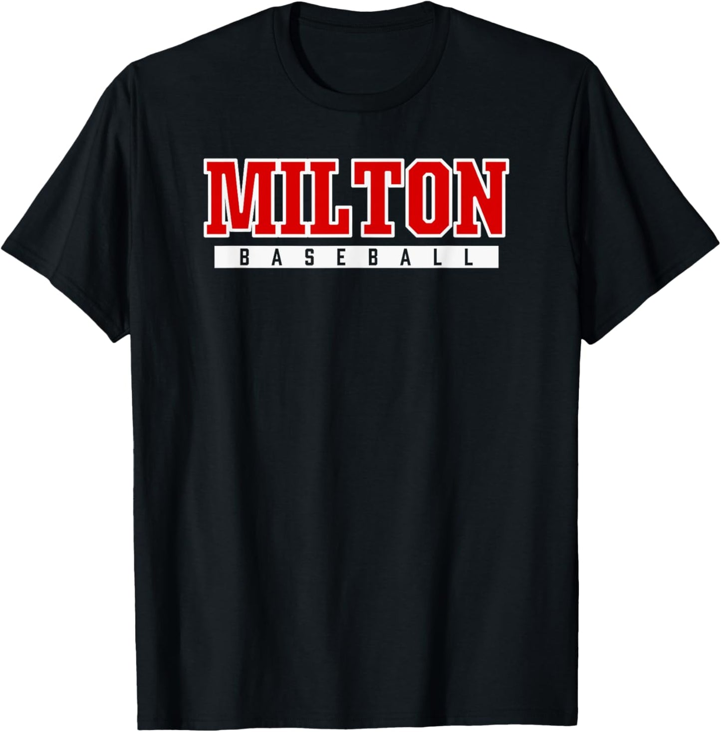 Milton High School Baseball T-Shirt - T-Shirt | Black