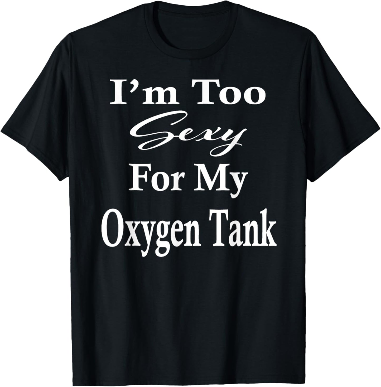Oxygen Tank Humor Lung Surgery Recovery Get Well Soon Gifts T-Shirt - T-Shirt | Black