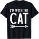 I'm With The Cat Funny Matching Halloween Couple Costume Women Kids T-Shirt - T-Shirt | Black