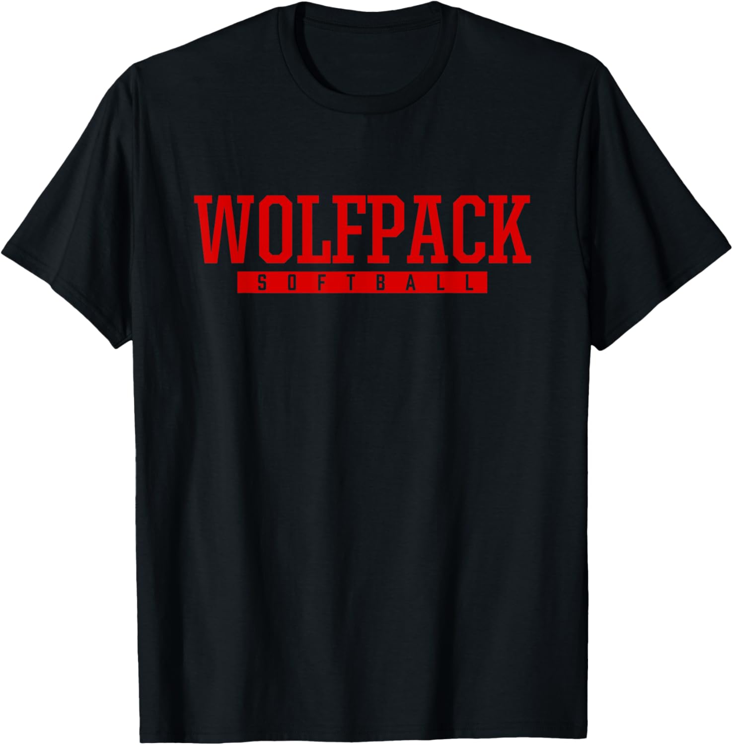 Wolfson Wolfpack Softball HS T-Shirt - T-Shirt | Black