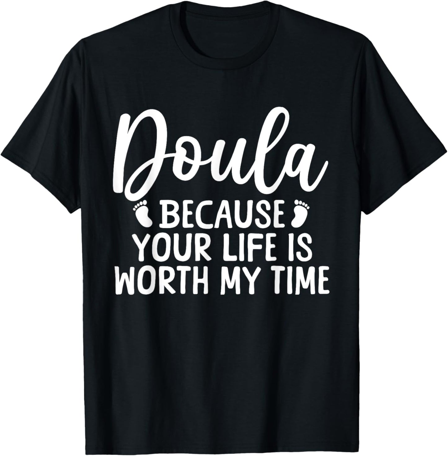 Cool Doula Design Mom Midwife Birth Worker Doula T-Shirt - T-Shirt | Black