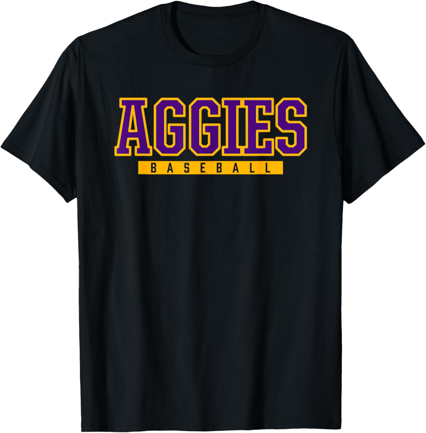 Fairview Aggies Baseball T-Shirt - T-Shirt | Black
