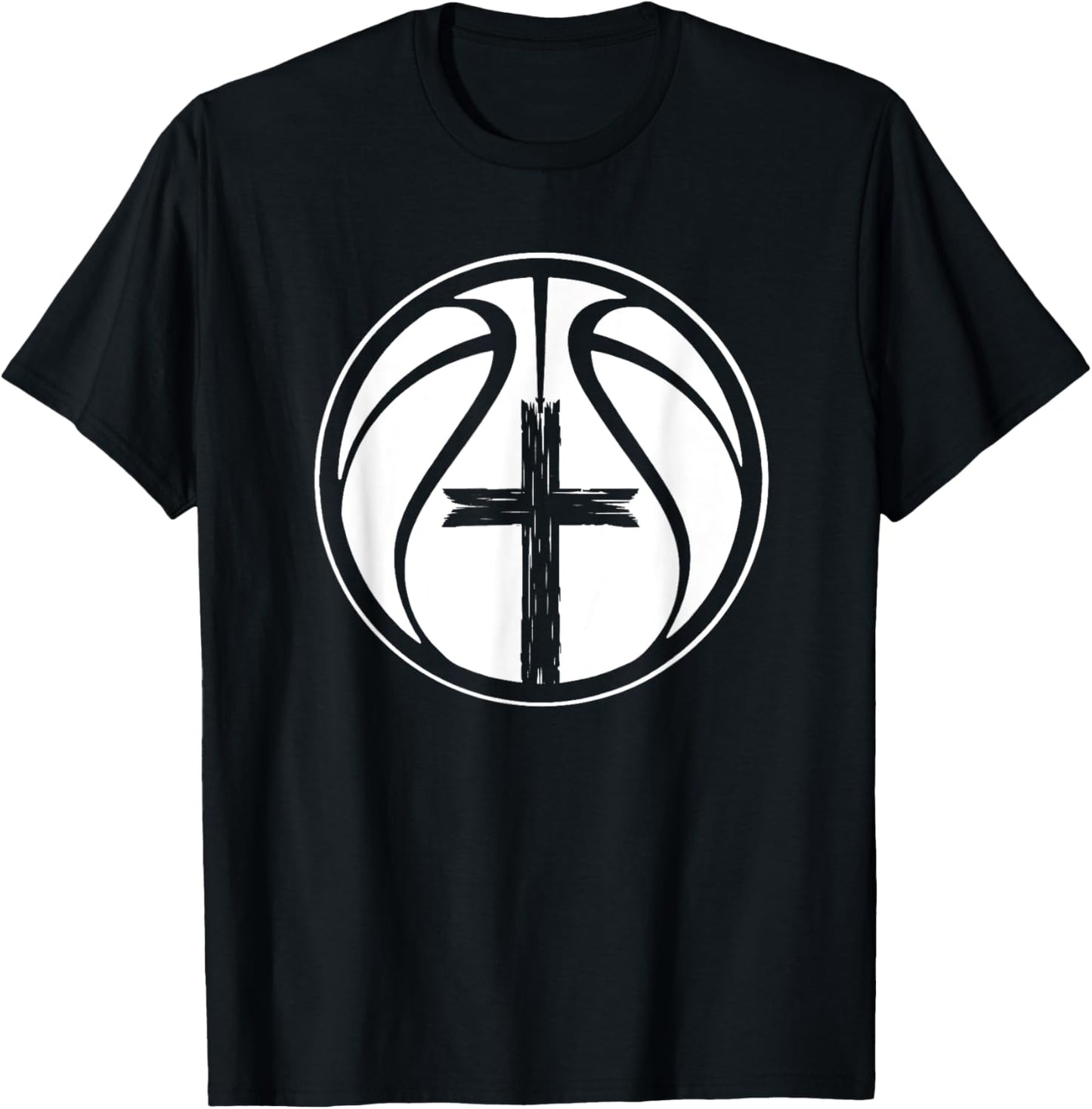 Christian Basketball Apparel Christian Basketball -Adults Black Small Short Sleeve T-Shirt - T-Shirt | Black