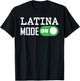 We Are Not Going Back Harris Walz Latina Women Vote Mode On T-Shirt - T-Shirt | Black
